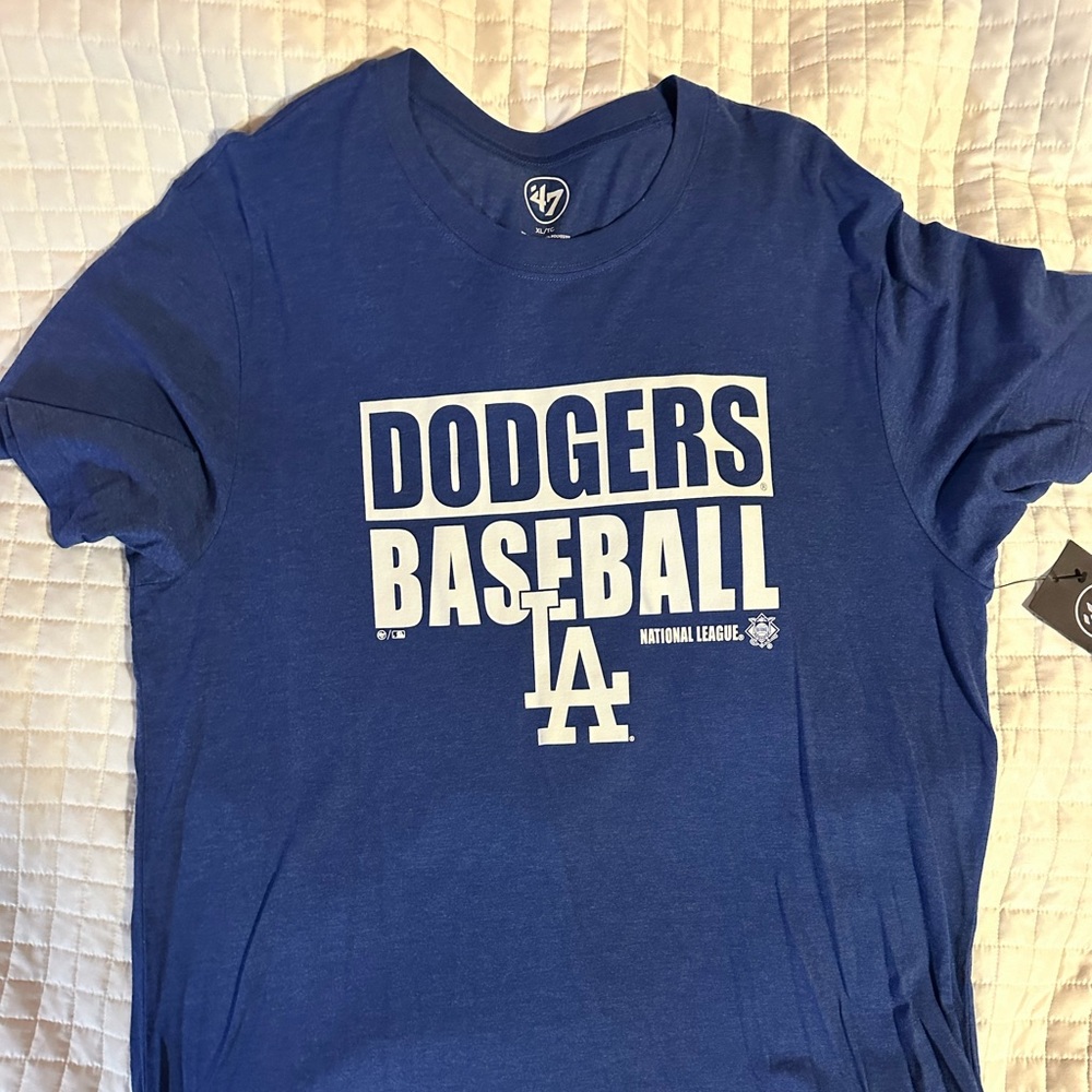 LA Dodgers Shirt -Adult Size XL- Short Sleeve MLB Baseball
